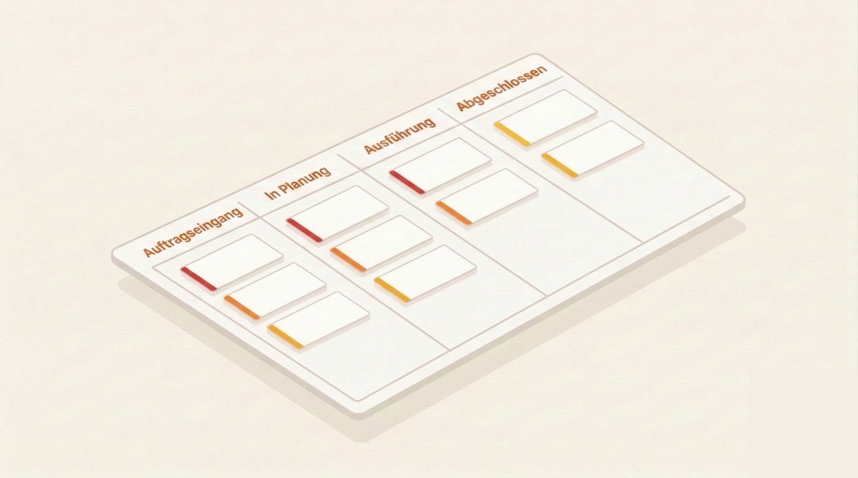 myTekton Kanban-Board: Aufträge von Eingang bis Abschluss verwalten